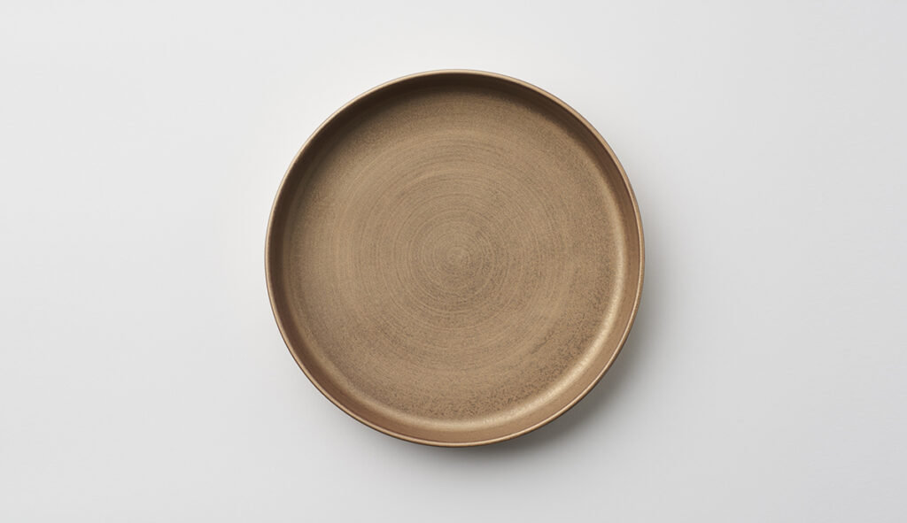 SHISO Gold Mica Deep Serving Platter 24cm
