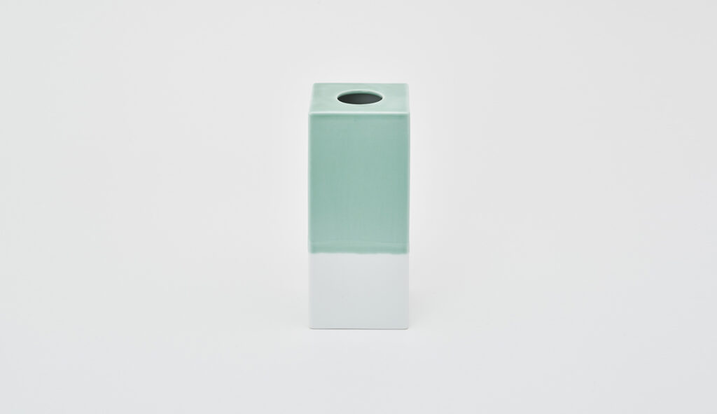KOFU fragrance vase -Green & White-