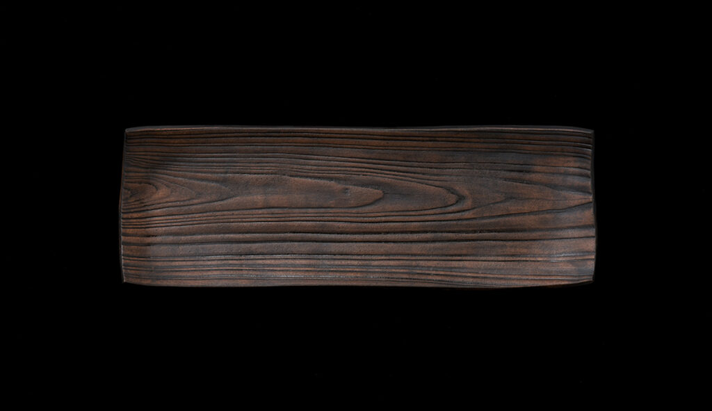 Cerawood　Long square plate