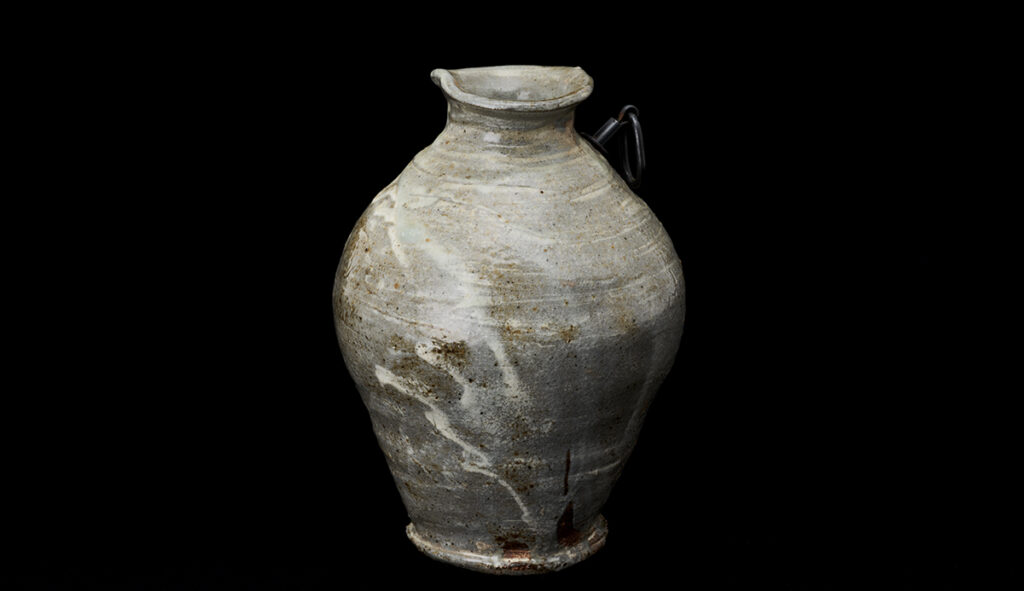 粉引掛花生けPowdered Karatsu Flower Vase