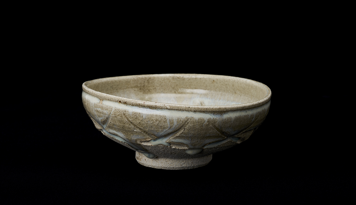 0621_20023 彫斑唐津向付五客組Engraved Speckled Karatsu Dish (a set of five)