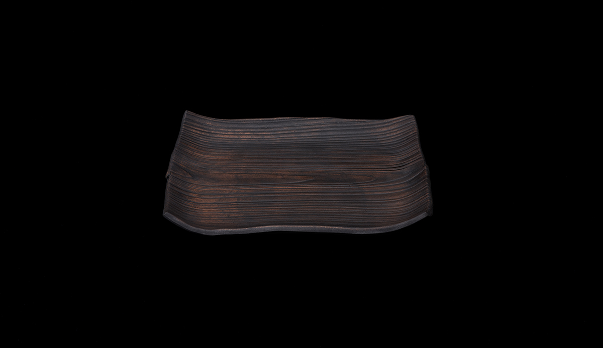 Cerawood square plate